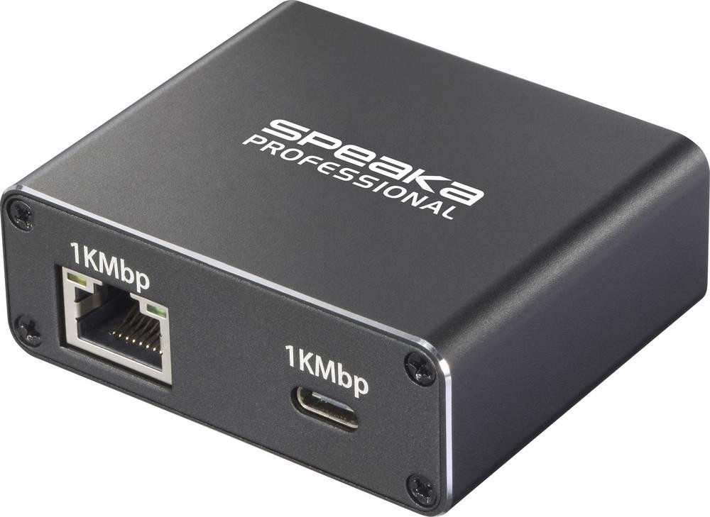 SpeaKa Professional SP-GNS-190 Splitter 1+1 Port RJ45, USB-C 1 GBit/