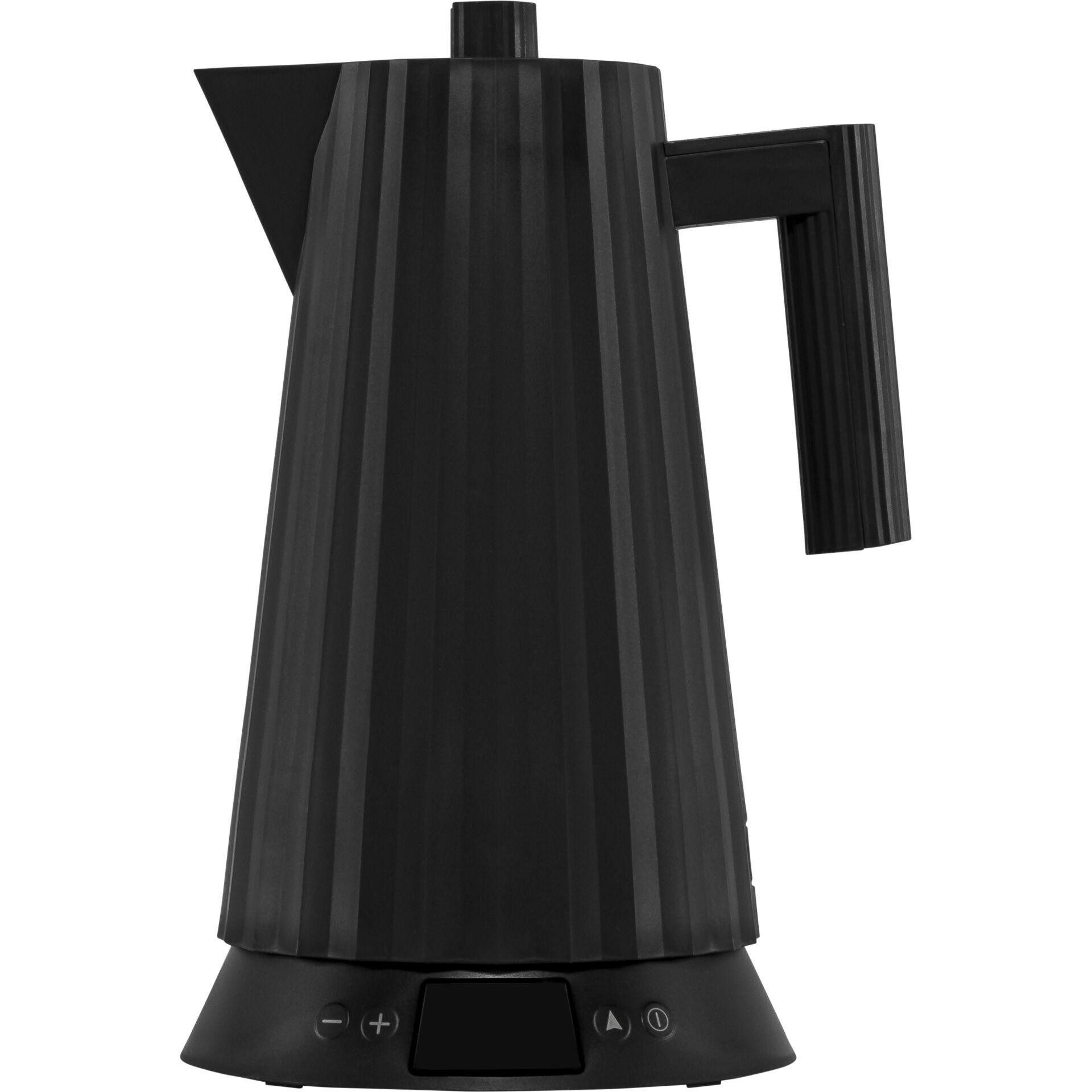 Alessi Plisse kettle black with Temperaturregelung
