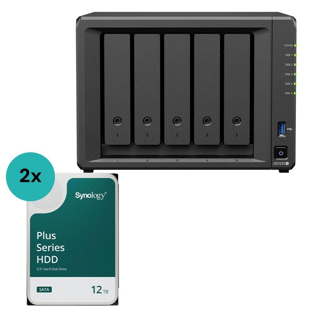 Synology DiskStation DS1525+ 5 Einschübe NAS-Server Leergehäuse (