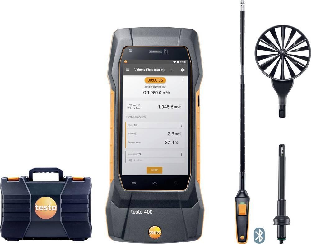 Testo 400 - Strömungs-Set con 16 mm-Flügelradsonde