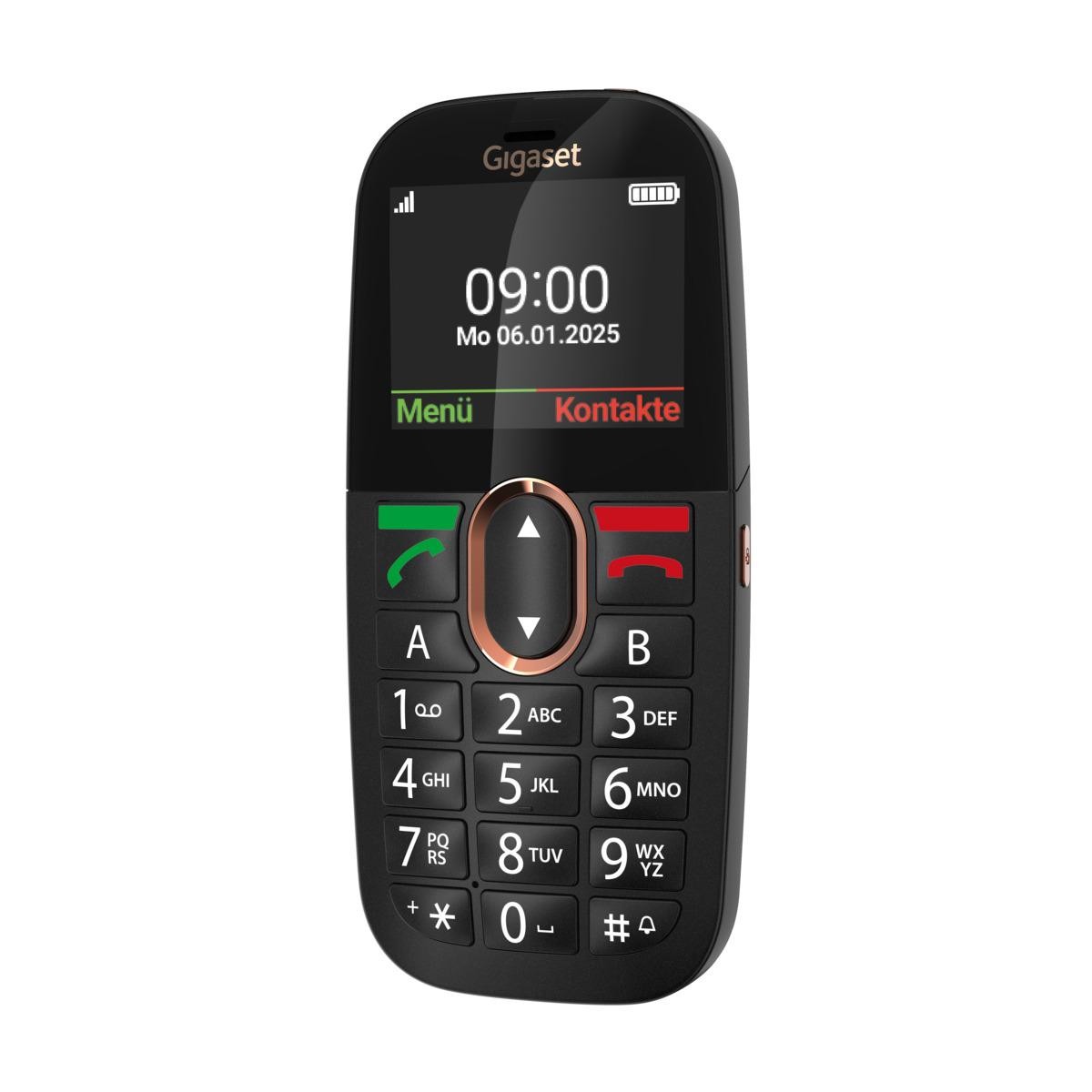 Gigaset GL695 5,87 cm (2.31") 113 g Negro Teléfono para personas