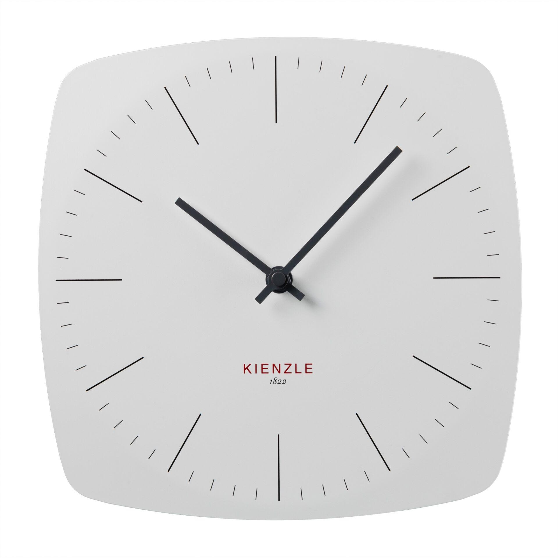 KIENZLE DCF Funk-Wanduhr Modern 24.8 cm weiß
