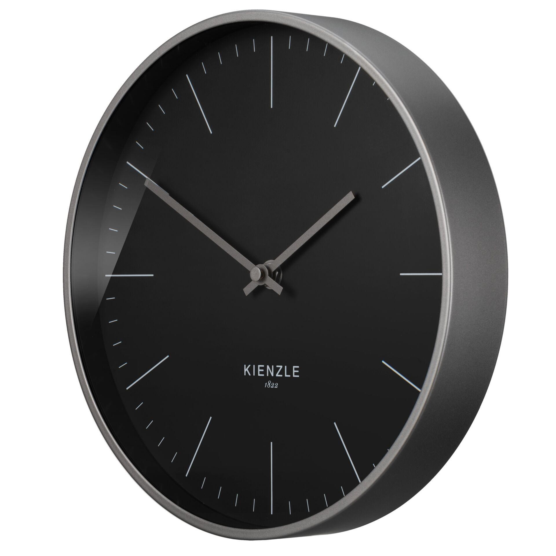 KIENZLE DCF Funk-Wanduhr Modern Anthrazit, 25 cm