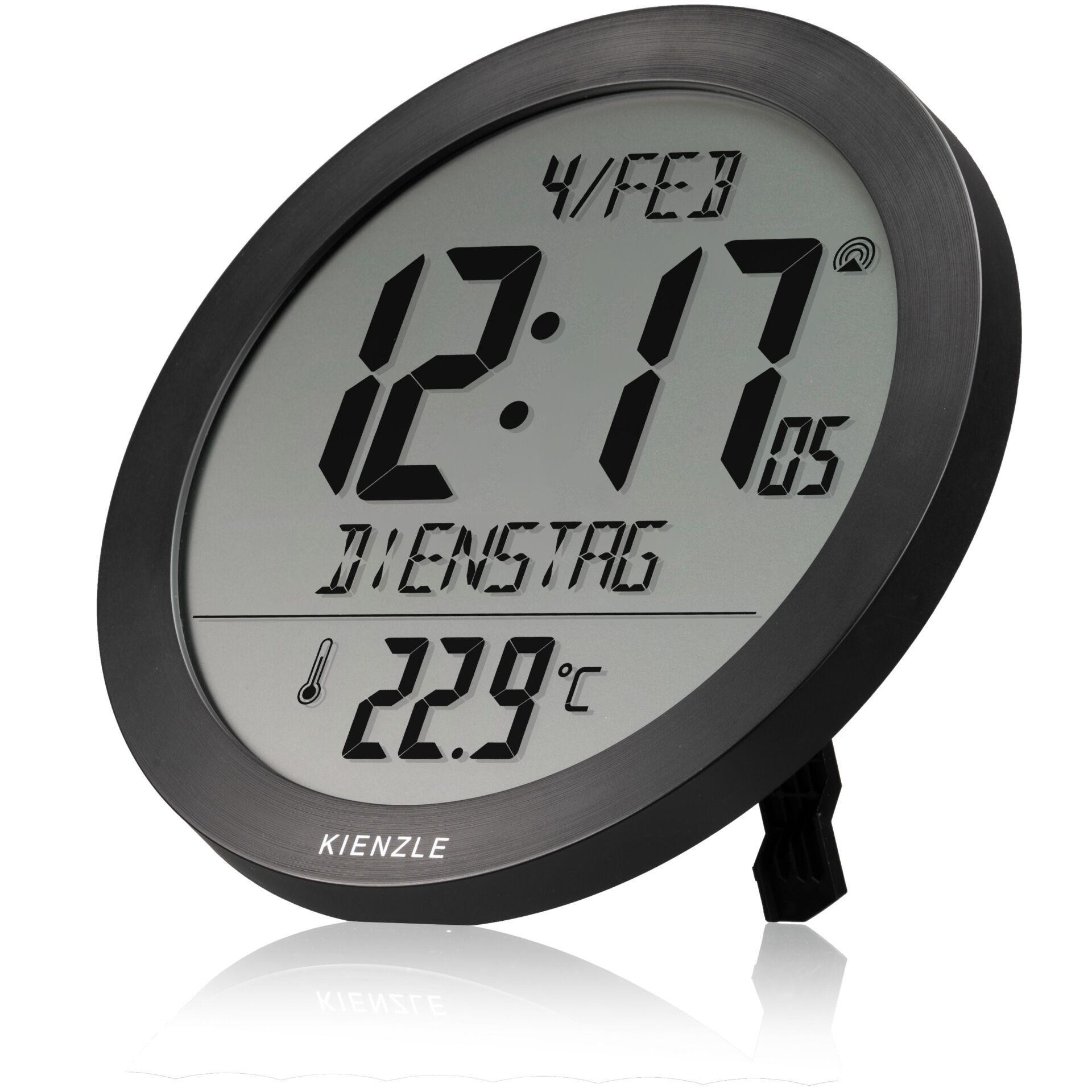 KIENZLE Funkuhr with Innentem- peratur, black