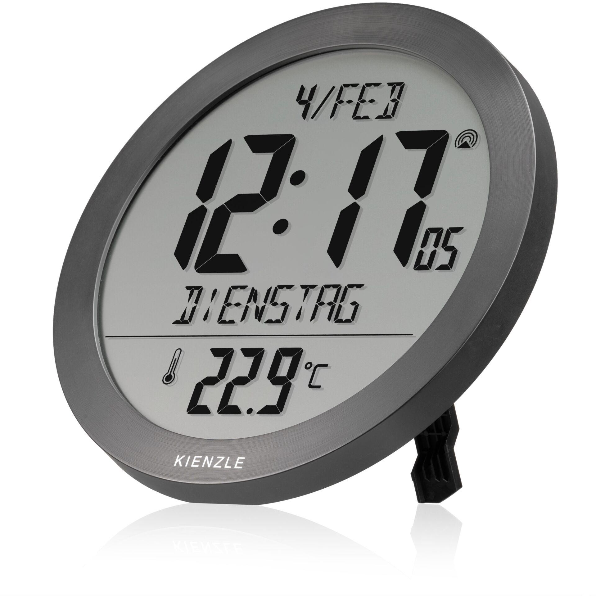 KIENZLE Funkuhr with Innentem- peratur, anthracite