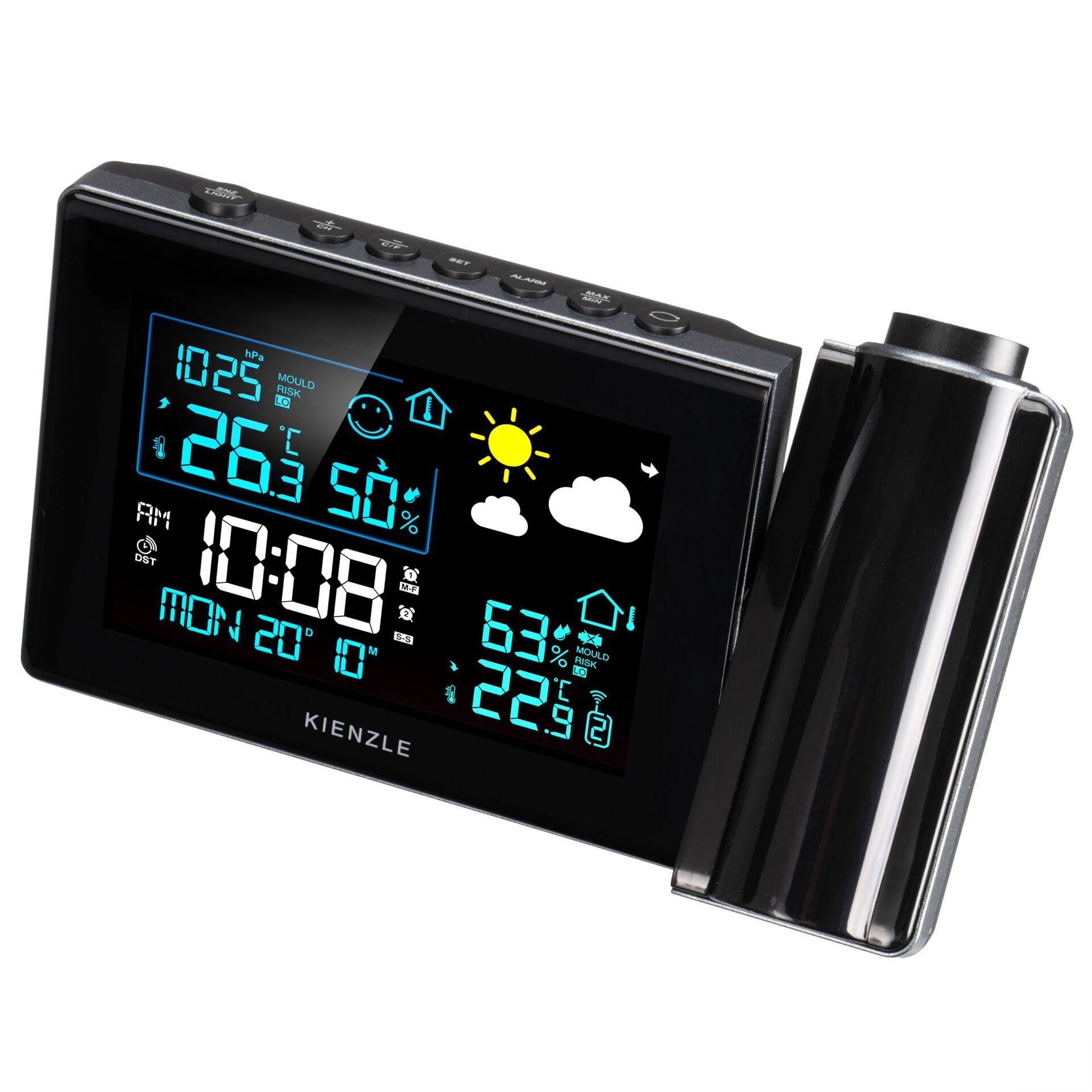 KIENZLE Funk-Wetterstation with Wand-Projektion