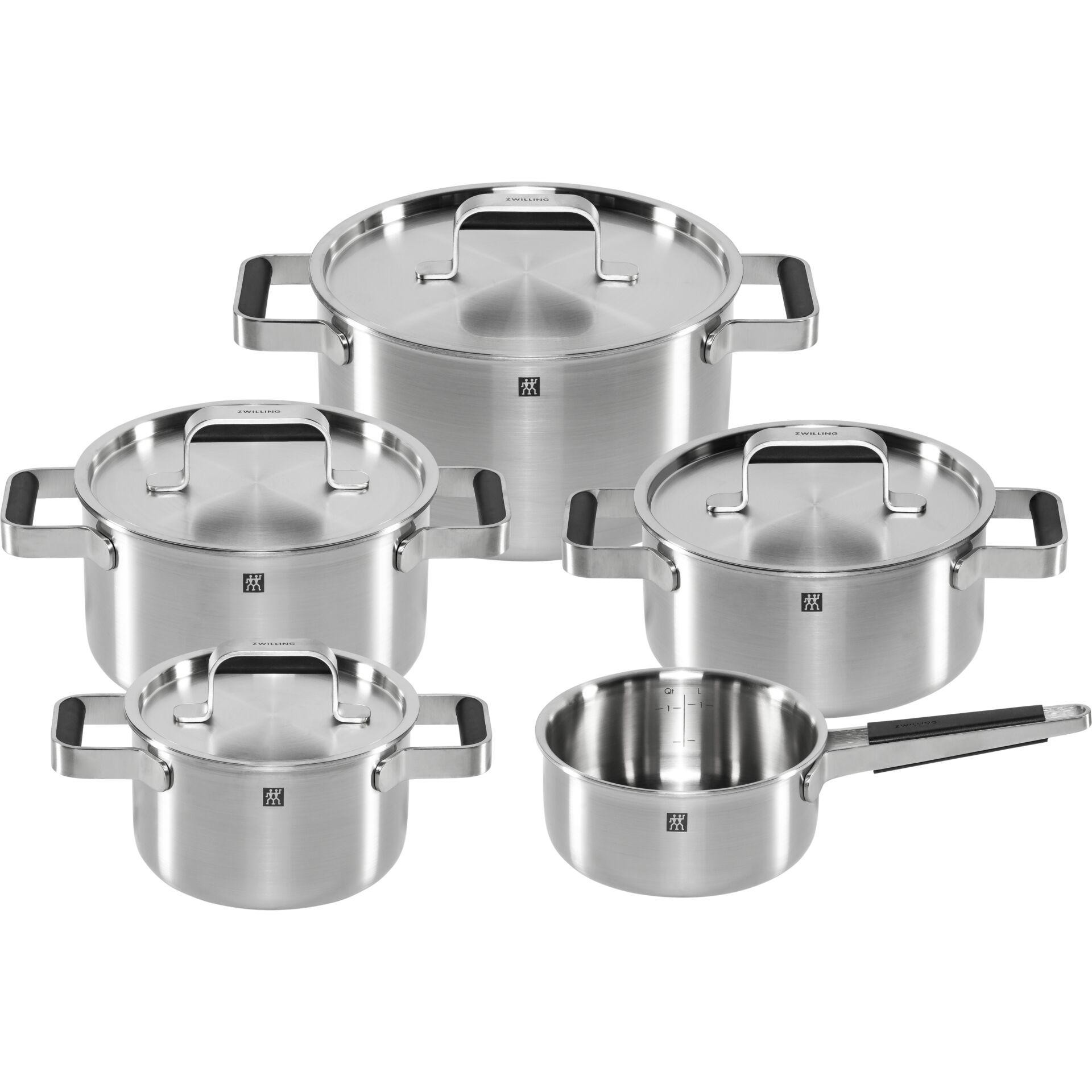 Zwilling Pure Kochgeschirrset 5-tlg. 18/10 Edelstahl silber