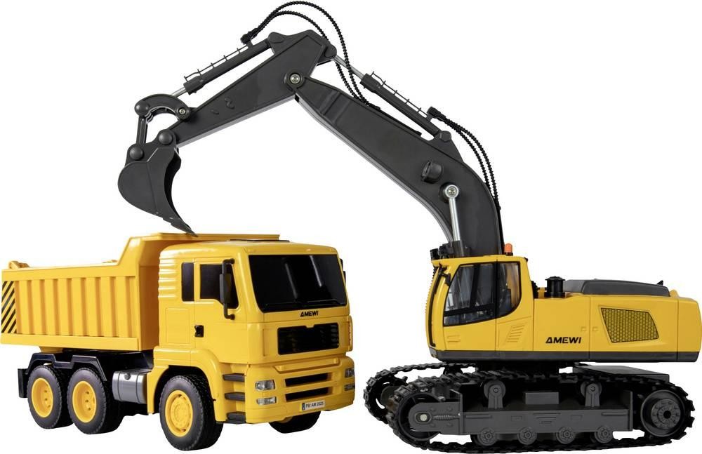 Amewi 1:18 Baufahrzeug Baufahrzeug, LKW avec Lichteffekt, incl.