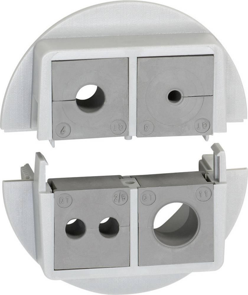 Icotek QVT 50/4 Kabeldurchführung teilbar Polycarbonat Grau 1St.