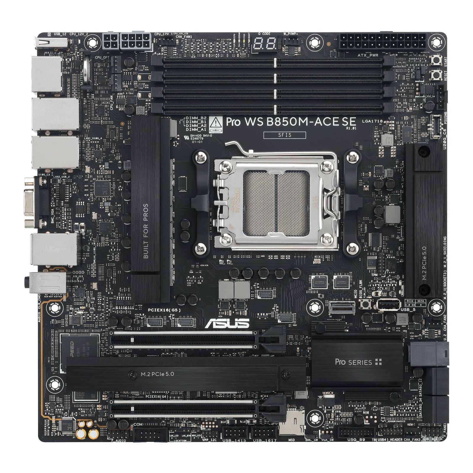 ASUS PRO WS B850M-ACE SE AMD B850 Socket AM5 micro ATX - ASUS PRO WS