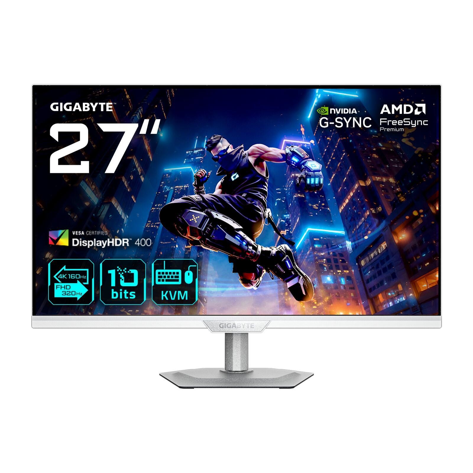 GIGABYTE M27UP ICE 27 4K UHD Gaming Monitor - Dual Mode (4K 160Hz