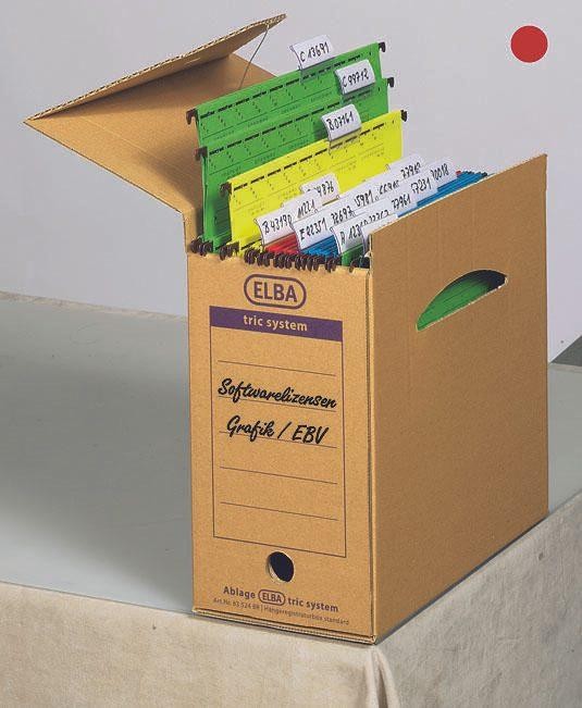 ELBA Archivboxen für lose Dokumente 16,0 x 34,1 x 31,5 cm