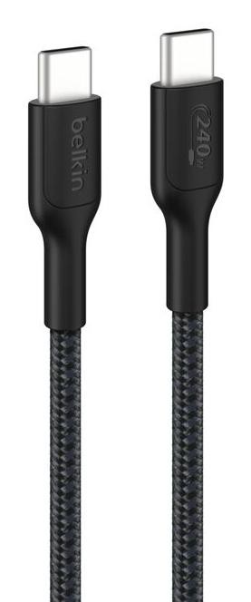 Belkin BOOST CHARGE 240W USB-C / USB-C-Kabel, 2m, schwarz