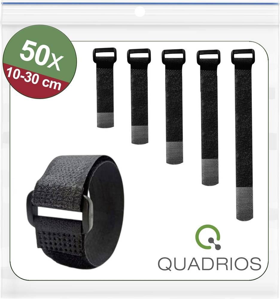 Quadrios 25CA575 Klettkabelbinder per Bündeln Haft- e Flauschteil (L
