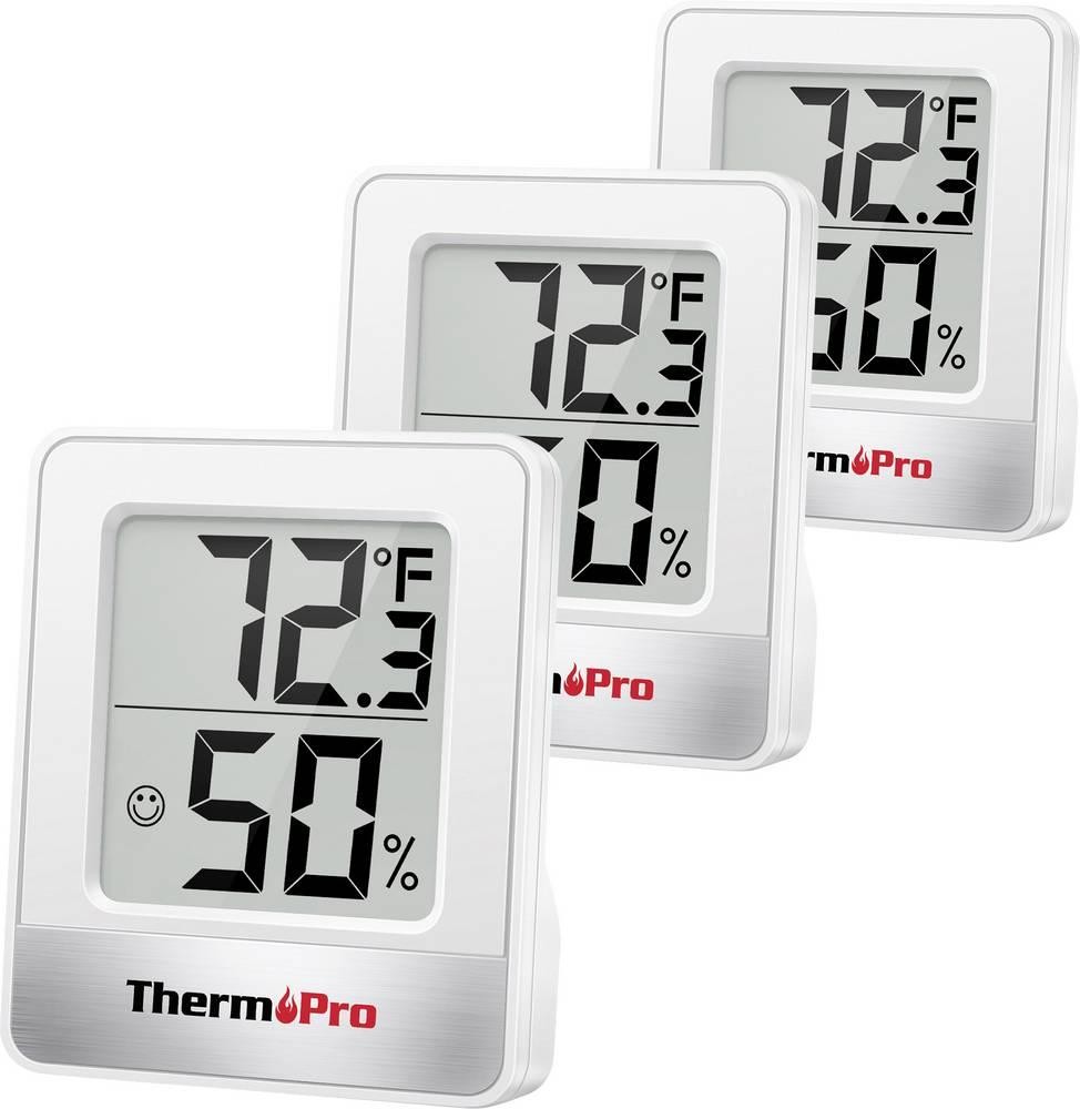 ThermoPro TP49W-3 Thermo-/Hygrometer white TP49W-3 3St.