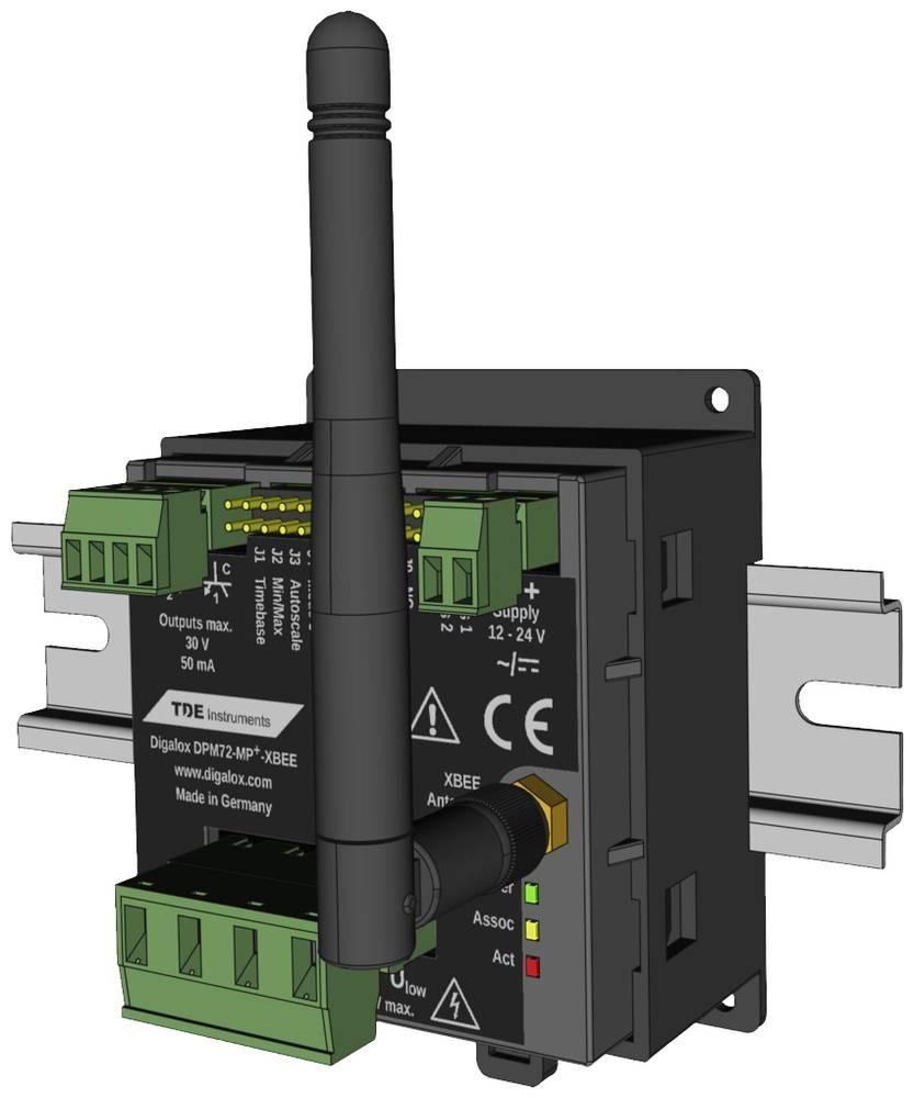 TDE Instruments DPM72-MPN+-XBEE-DIN Hutschienenmessgerät