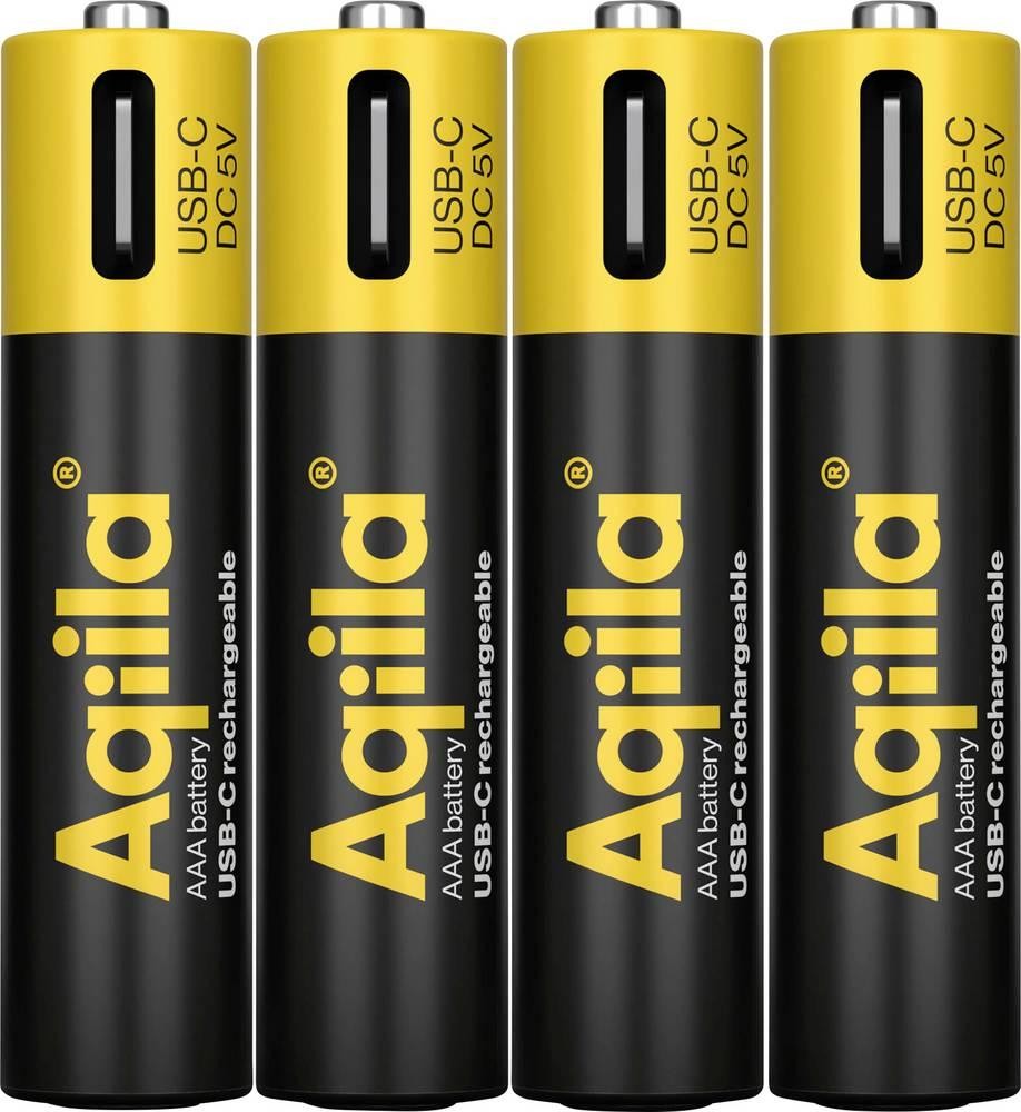 Aqiila 406094 pile domestique Batterie rechargeable AAA Lithium-Ion (