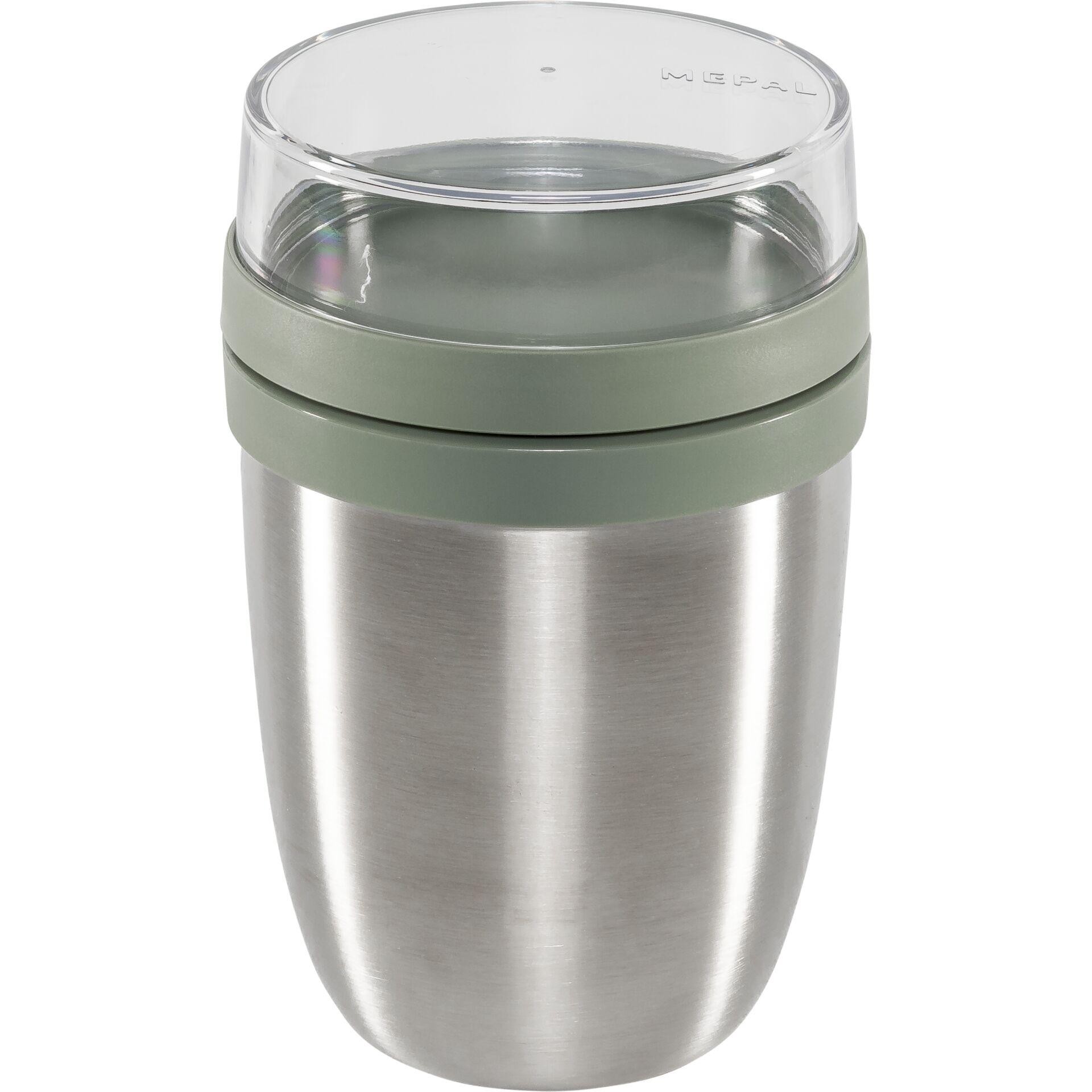 Mepal Thermo-Lunchpot Ellipse acier affiné Nordic Sage 500+200ml
