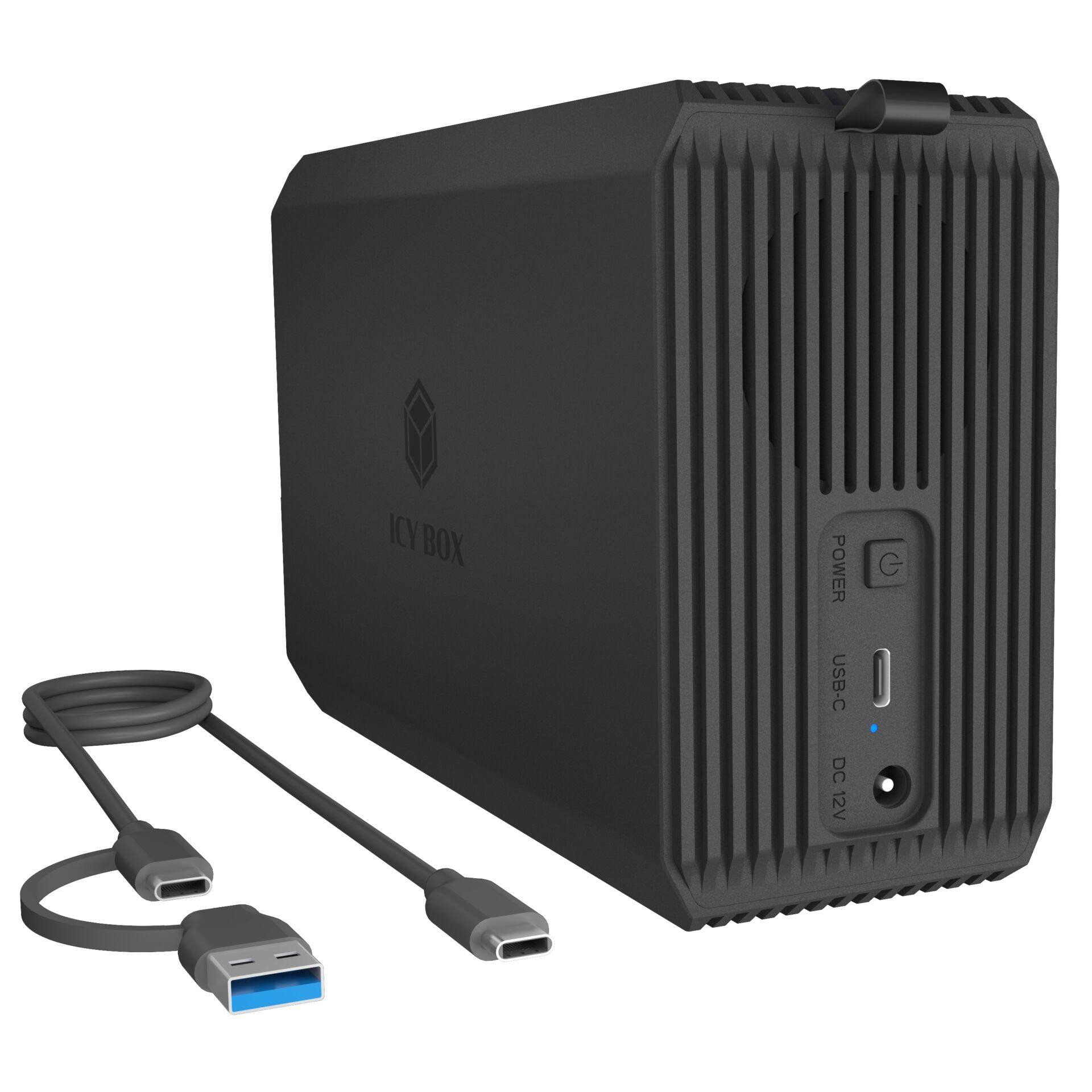 ICY BOX IB-RD3720-CU3 HDD/SSD enclosure Black 2.5/3.5" - ICY BOX IB-