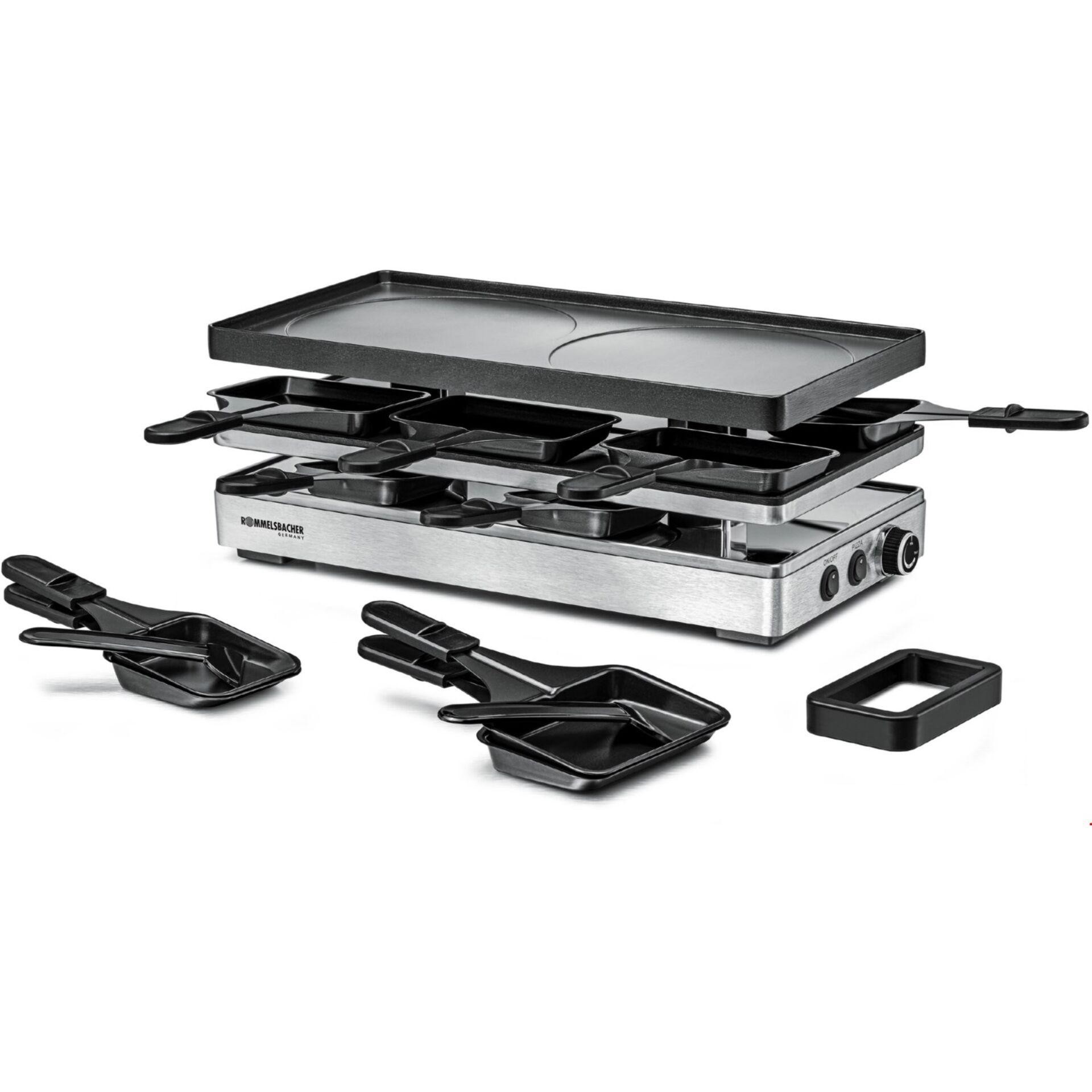 Rommelsbacher RCP 1800 raclette grill 1800 W Stainless steel -