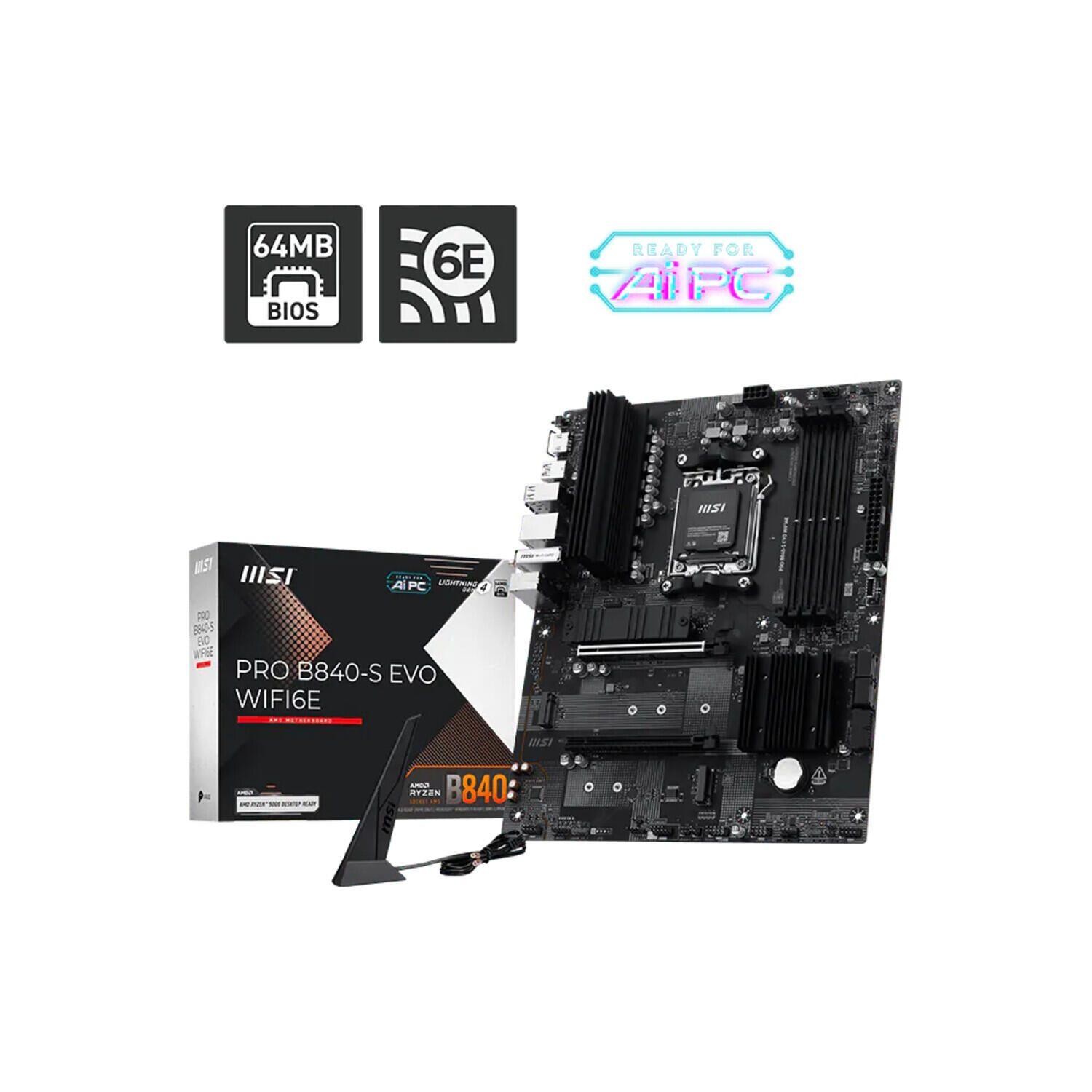 MSI PRO B840-S EVO WIFI6E (AM5)