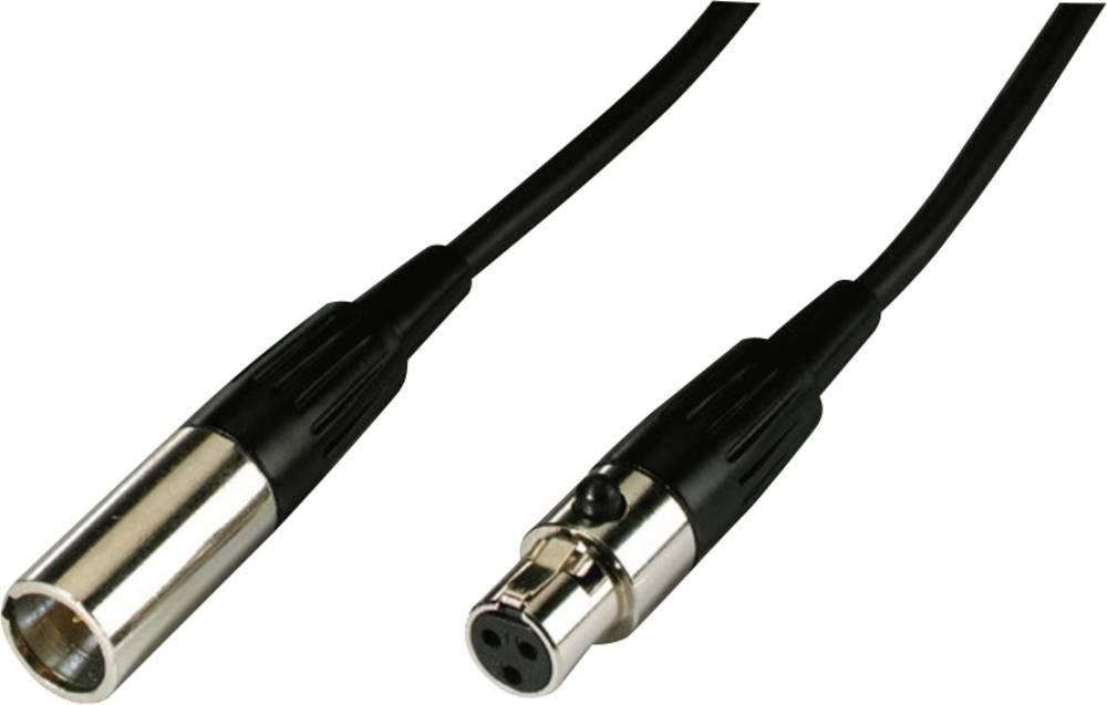 Monacor MCM-500/SW XLR Kabel [1x Mini-XLR-Stecker - 1x Mini-XLR-