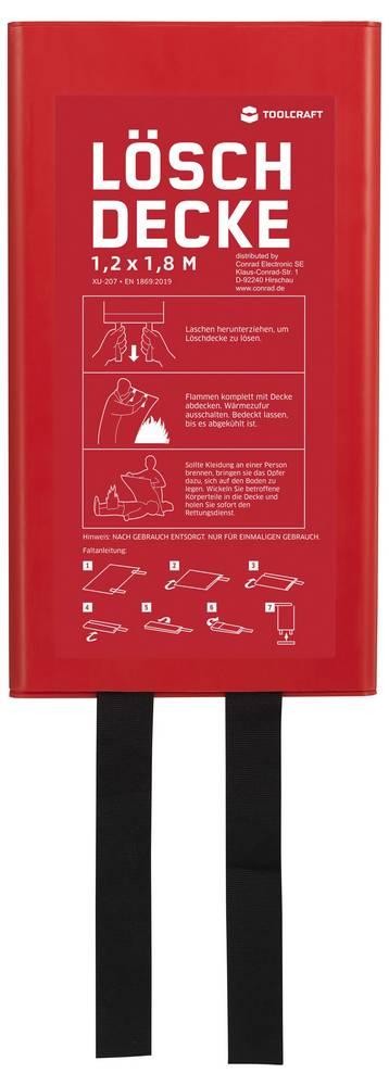 TOOLCRAFT TO-10307445 Löschdecke with Montagebox 180cm x 120cm