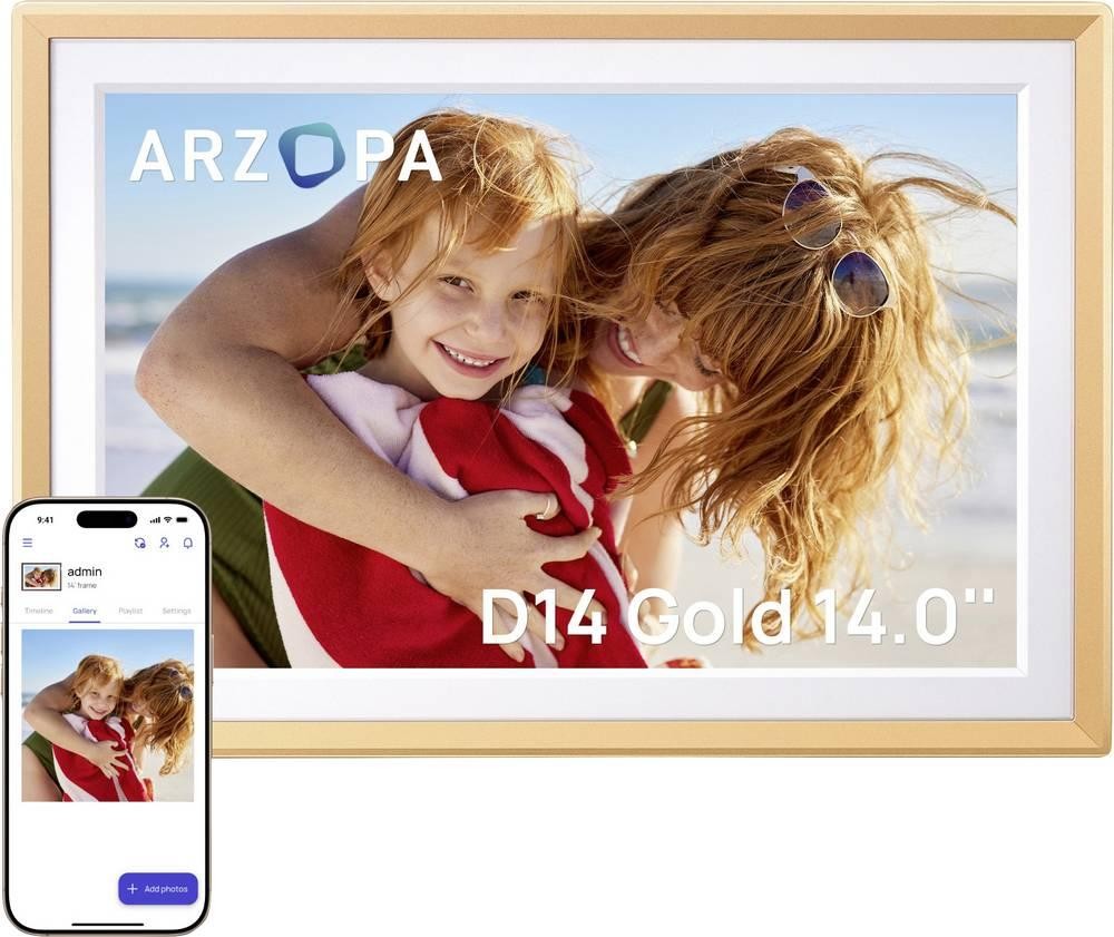 Arzopa D14 digital frame 35.6cm 14 inch EEK: A (A - G) 1920 x 1200