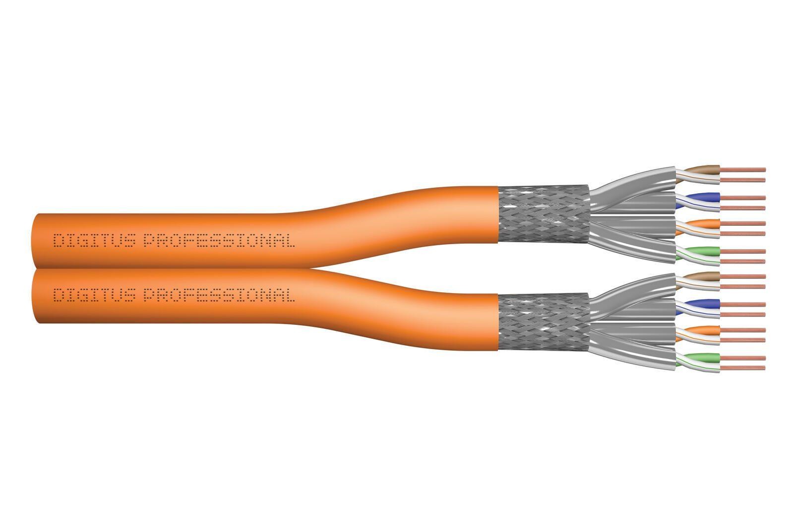 Digitus CAT 7 S/FTP data cable - installation cable, 500 m, duplex,