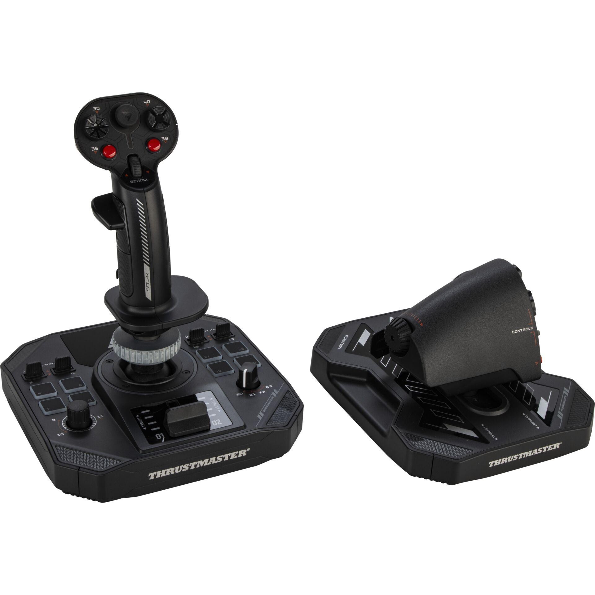 Thrustmaster Sol-R 4 HOTAS Noir USB Joystick + levier de commande du