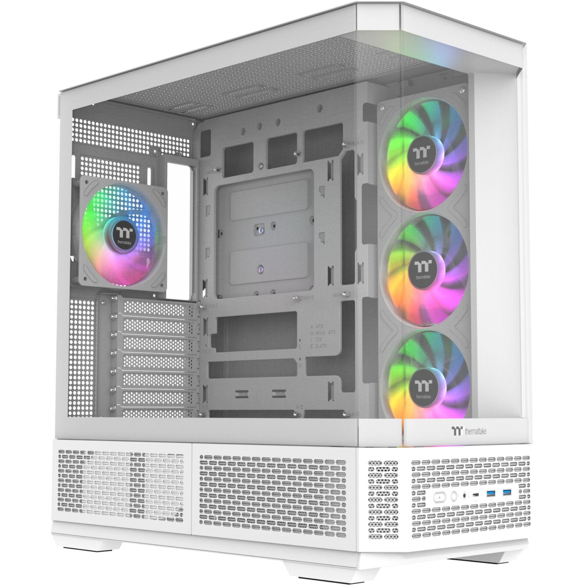 Thermaltake View 370 TG ARGB Midi Tower Blanc - Thermaltake View 370