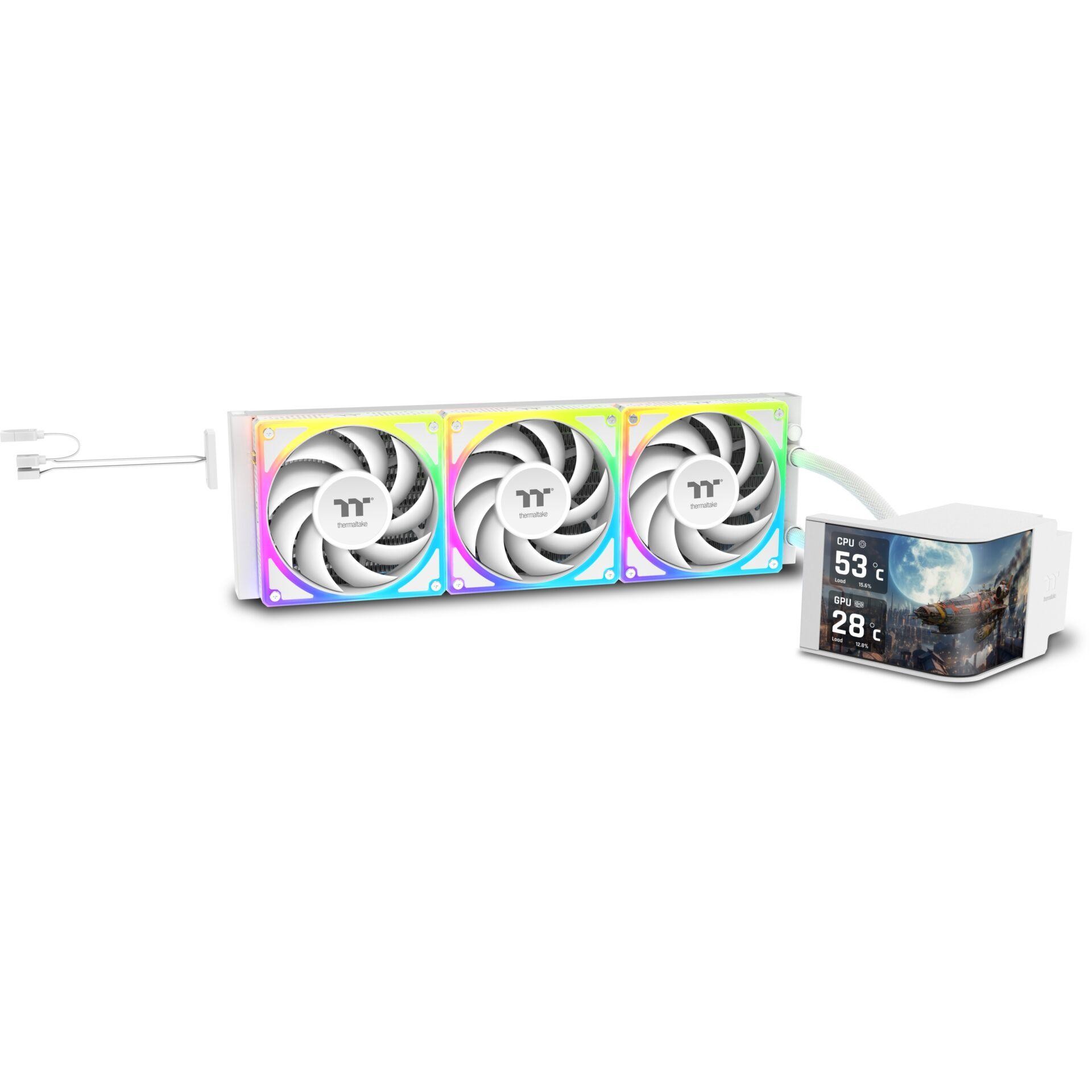 Thermaltake MAGCurve 360 Ultra Snow AIO ARGB Fan Scheda madre Kit di