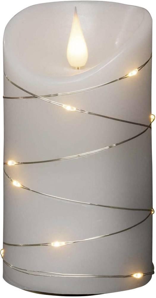 Konstsmide 1834-190 LED-Echtwachskerze white Warm white (Ø x H) 75mm