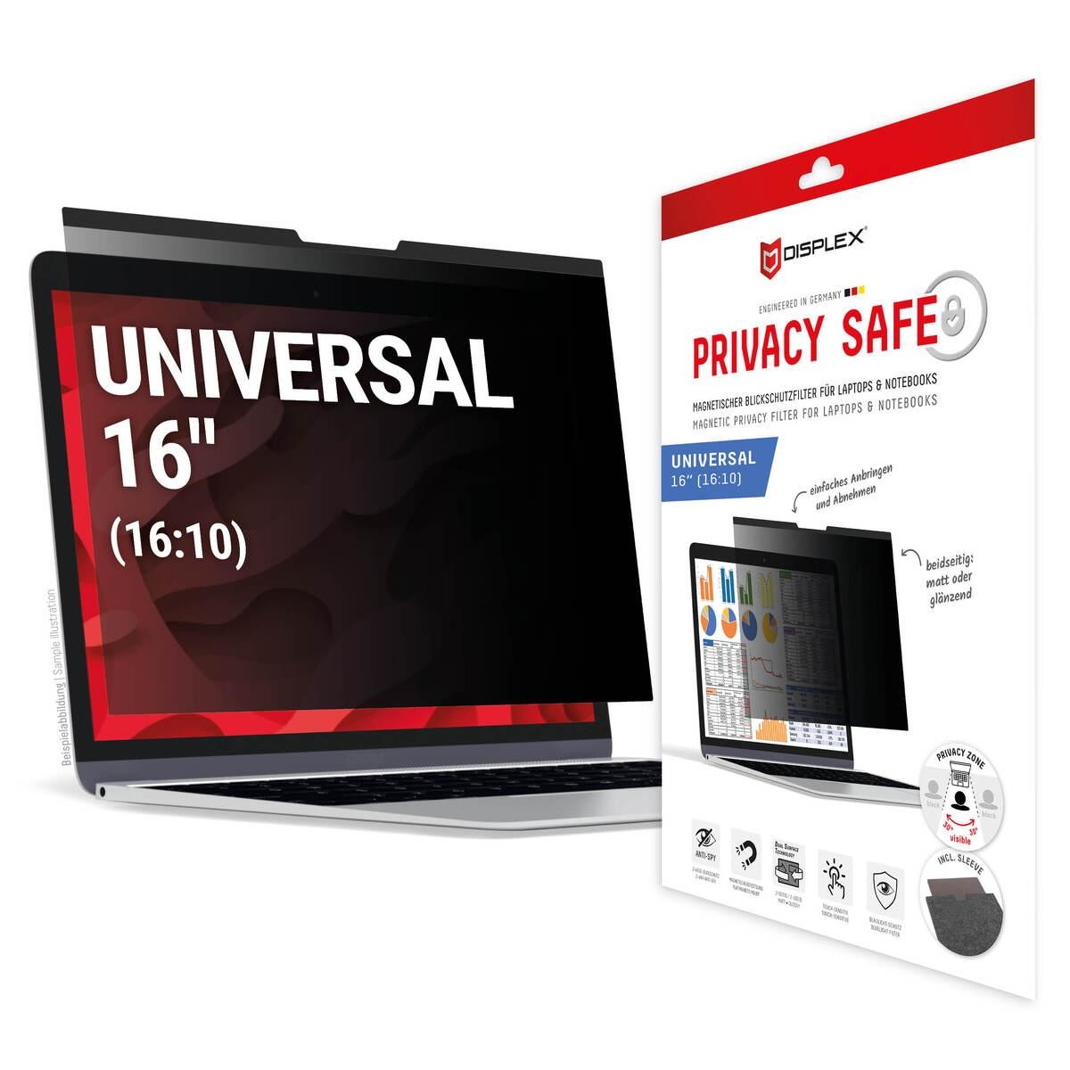 E.V.I. DISPLEX Privacy Safe Universal (Mag) 16", 16:10