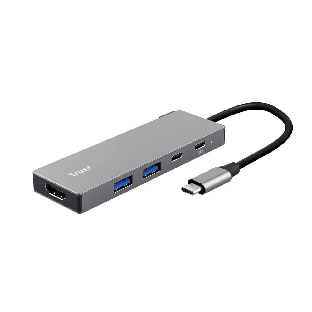 Trust 26062 interface hub USB Type-C Grey - Trust 26062, USB Type-C,