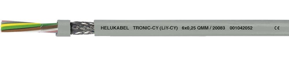 HELU 20001 Datenleitung LiYCY 2 x 0.14mm² grey 100m