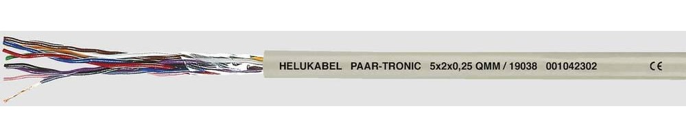 HELU 19003 Datenleitung LiYY 3 x 2 x 0.14mm² grey 100m