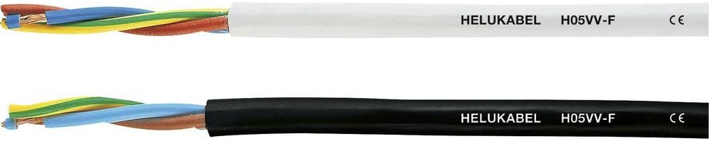 HELU H05VV-F Schlauchleitung 3G 1.50mm² noir 29468 100m