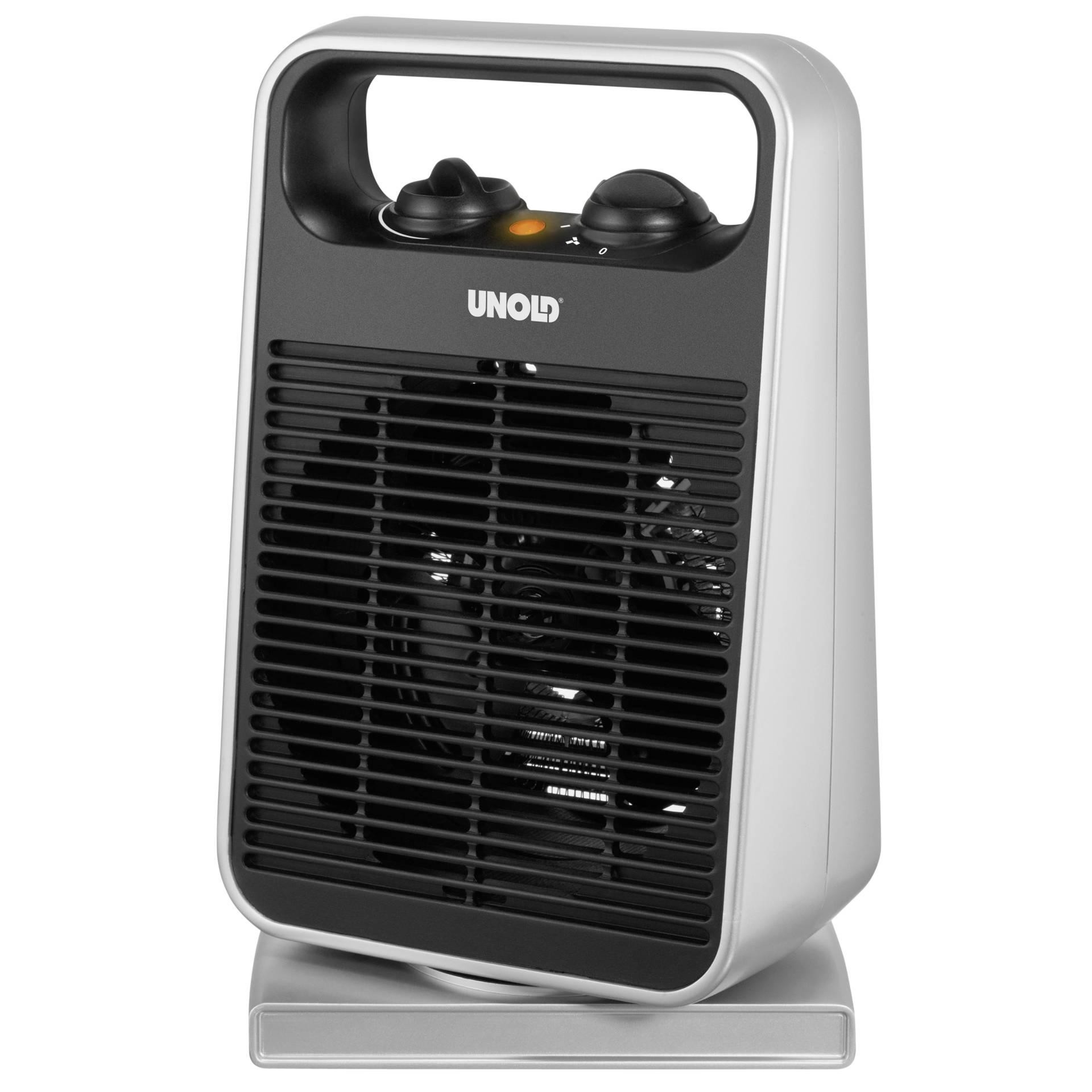 Unold 86116 electric space heater Indoor Black, Silver 2000 W Fan