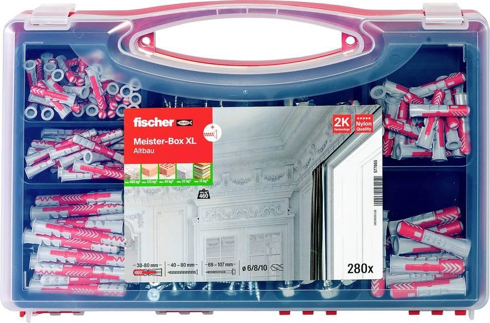 Fischer 577865 Meister-Box XL Altbau + S Dübel-Sortimentsbox 30 mm,