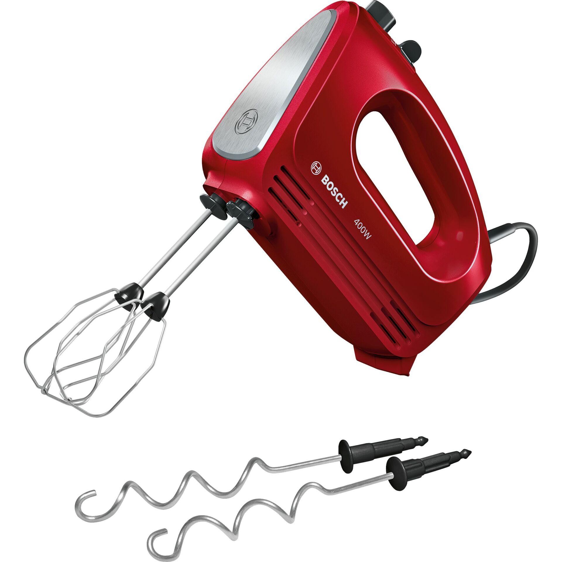 Bosch CleverMixx Hand mixer 400 W Red, Stainless steel - Bosch