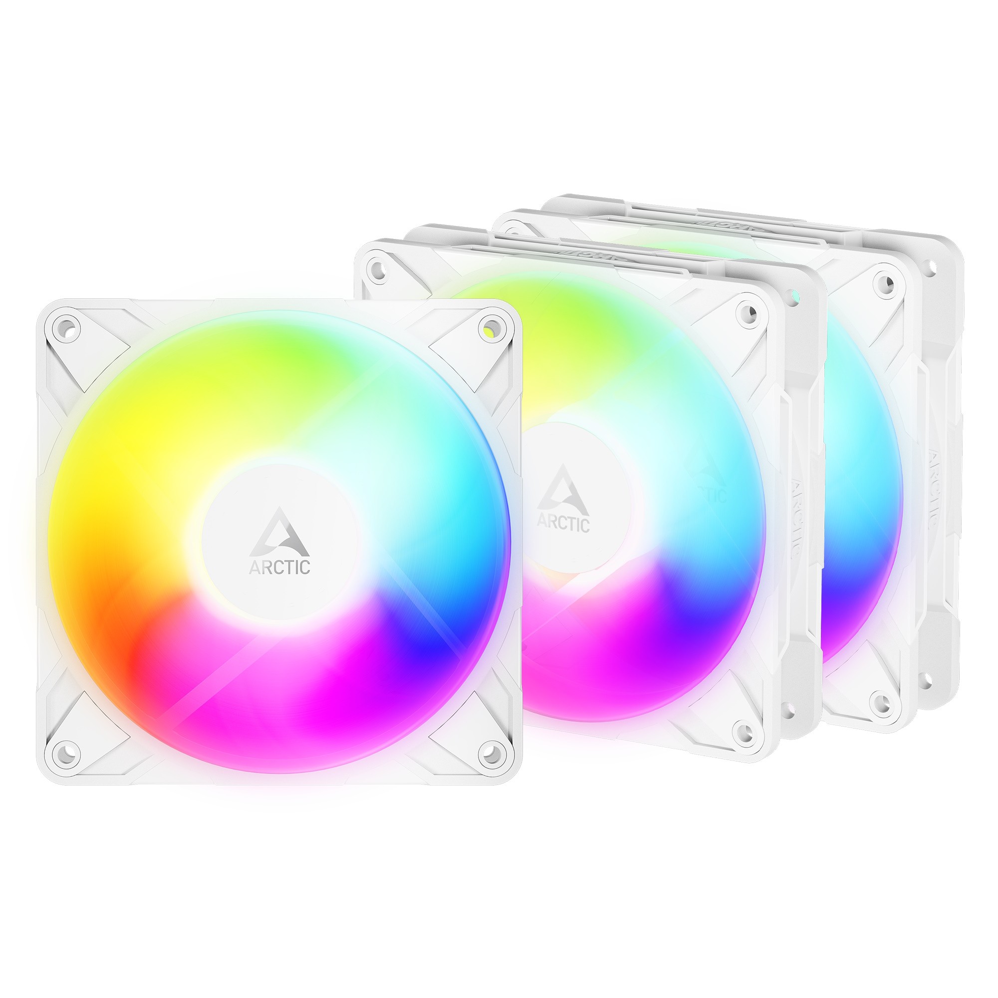ARCTIC Freezer P12 Pro Reverse A-RGB (White) - 3 Pack Carcasa del