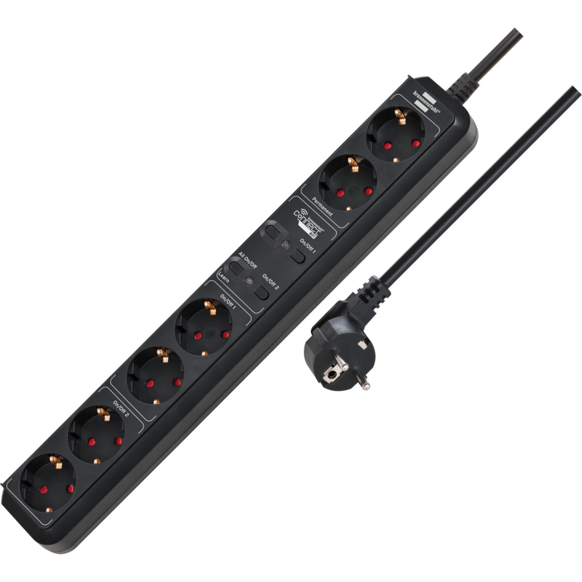 Brennenstuhl 1159760946 power strip black Schutzkontakt 1 pc(s)