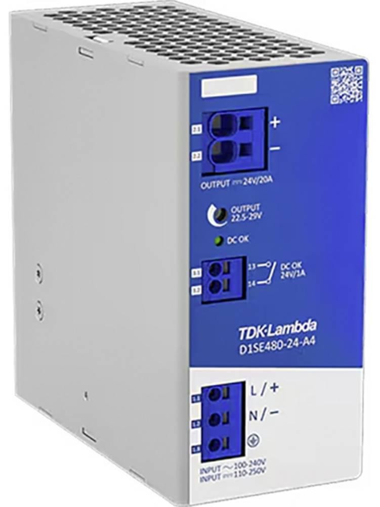TDK-Lambda D1SE480-24-A4 Hutschienen-fuente de alimentación (DIN-