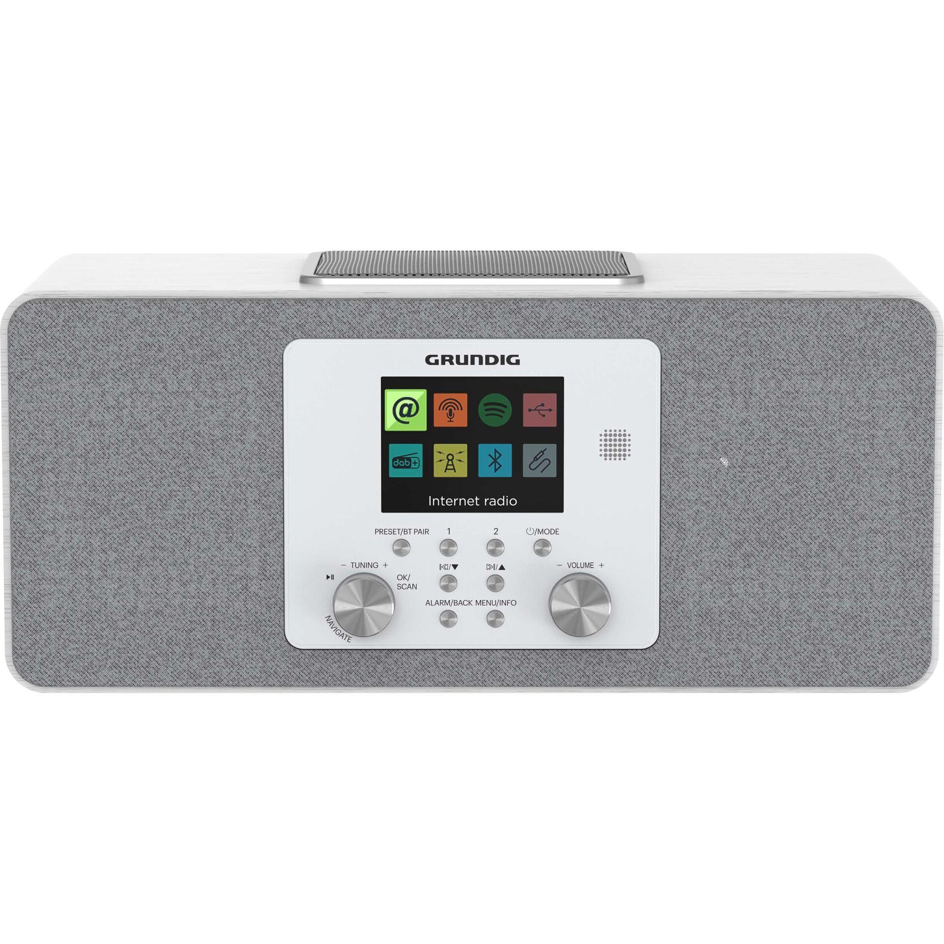 Grundig DTR 6100 2.1 DAB Portátil Analógico y digital Blanco -