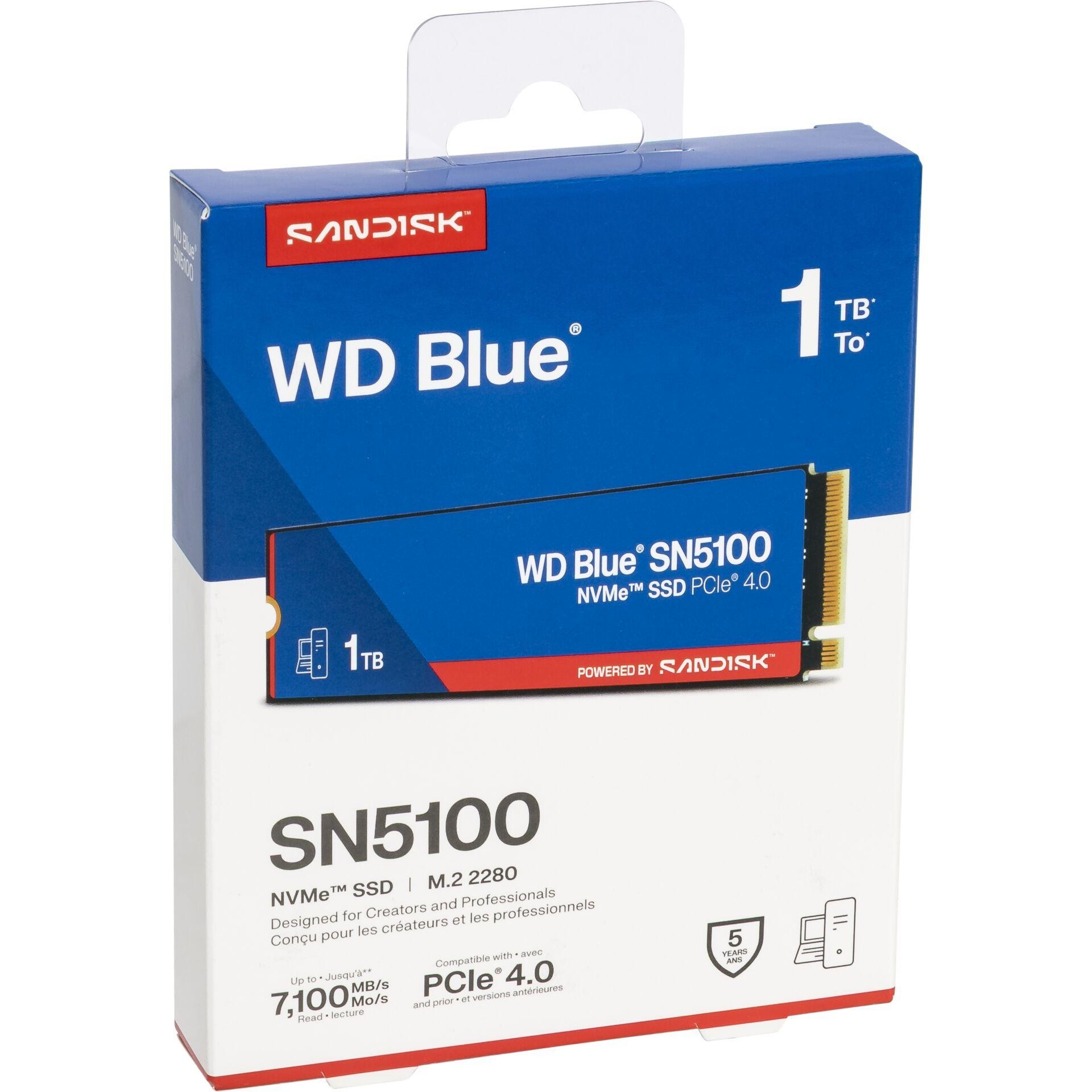 Western Digital WD Blue SN5100 1 To M.2 PCI Express 4.0 NVMe QLC 3D