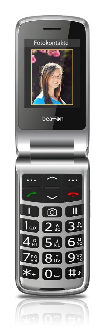 Beafon SL645plus 7.11 cm (2.8") 120 g Black, Silver Camera phone -