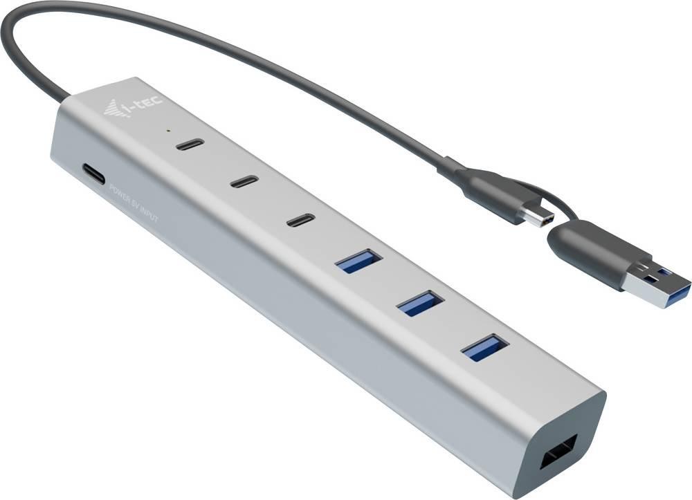 i-tec USB-C/USB-A Charging Metal HUB 7 port (3x USB-C, 4x USB-A) - i-
