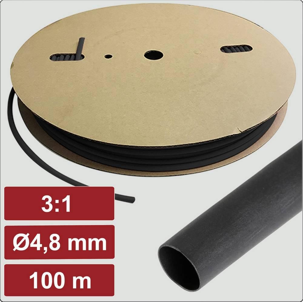 Electronic Garage EG25CA067 Schrumpfschlauch with Kleber black 4.8mm