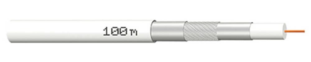 Megasat 100189 cavo coassiale 100 m Bianco - Megasat 100189, 100 m,